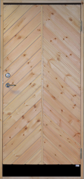 FÖRRÅDSDÖRR FURUHÄLLS SNICKERI 10°  8X18,5VÄ TÄT FISKBEN MOLNEBO 10