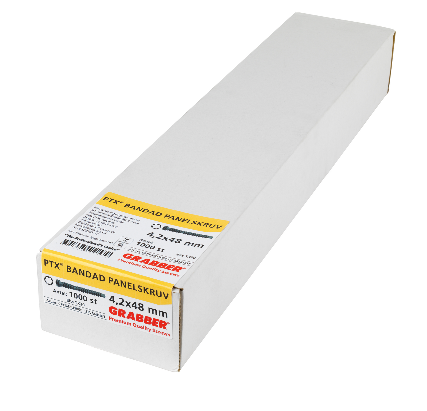 PANELSKRUV GRABBER BORRSP CPTX48U1000, UTV BANDAD TX20 4,2X48 1000ST