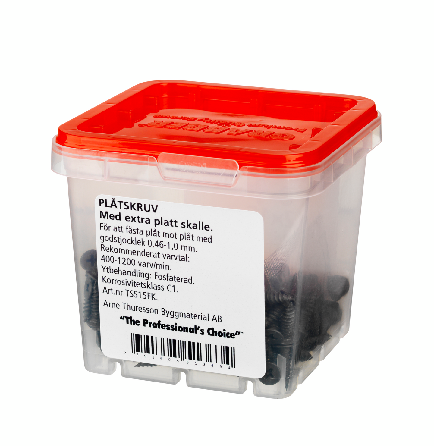 PLÅTSKRUV GRABBER FOSFATERAD BITS 2T 4,2X15 250ST