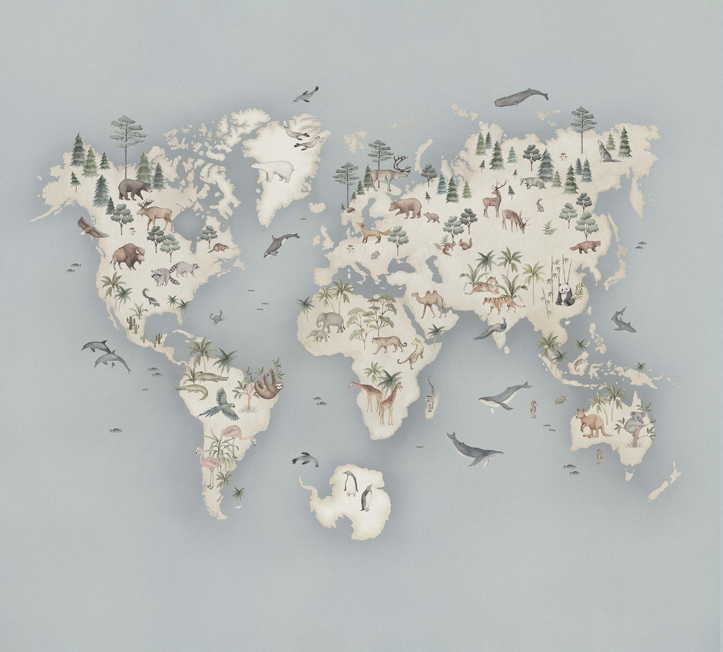 Kuvatapetti Boråstapeter Newbie II 6946 Little Explorer Mural 2,94x2,65 m