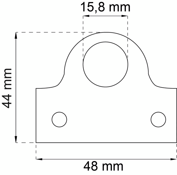 HÄNGLÅSBLECK 48X44MM GALV 853 ELFÖRZINKAD
