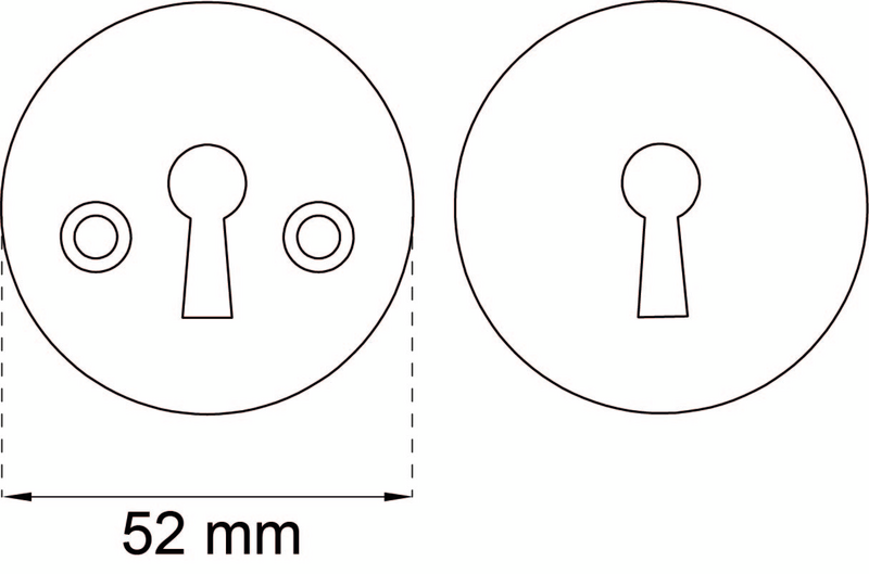 NYCKELSKYLT HABO T.S1 MÄSSING P/B, PP
