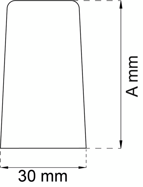 DÖRRSTOPP HABO GRÅ 35MM