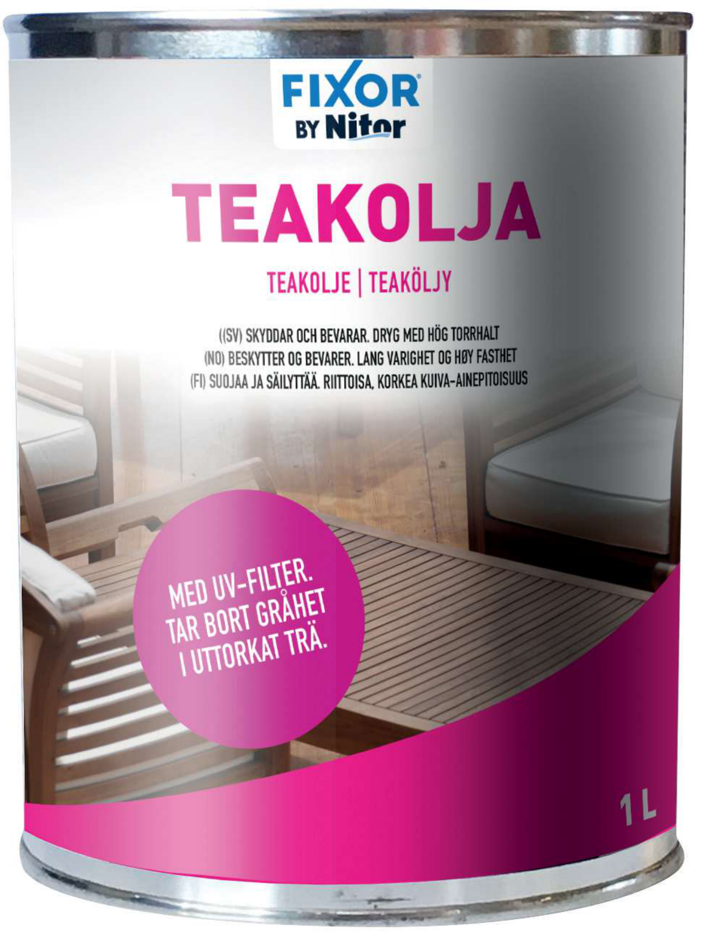 Tiikkiöljy Nitor 1l