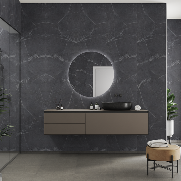 Sisustuslevy Fibo 2272L00 Black Marble 60x302cm