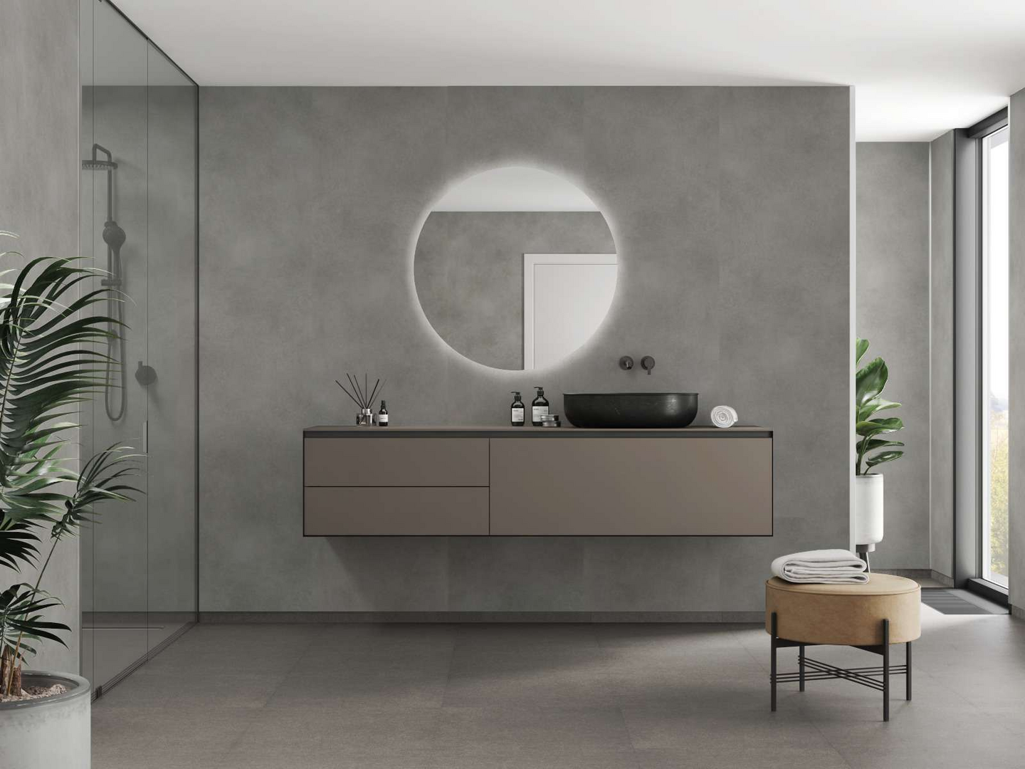 Sisustuslevy Fibo 432442 Meton Grey 60x302cm