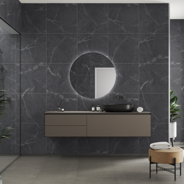 Sisustuslevy Fibo 2272LM6060 Black Marble 60x302cm