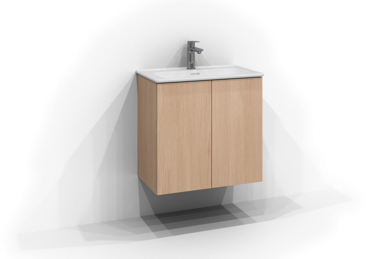 TVÄTTSTÄLLSSKÅP SVEDBERGS POEM PLAN PUR EK 2DÖRR 60X57X35CM