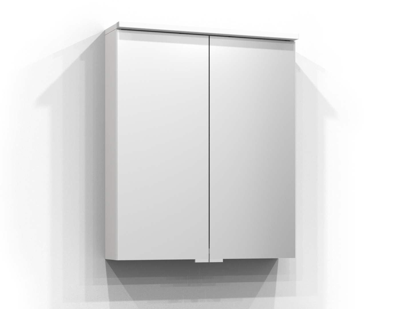 SPEGELSKÅP SVEDBERGS BLOC VIT LED EL 2HYLL 60X71,6X15,1CM