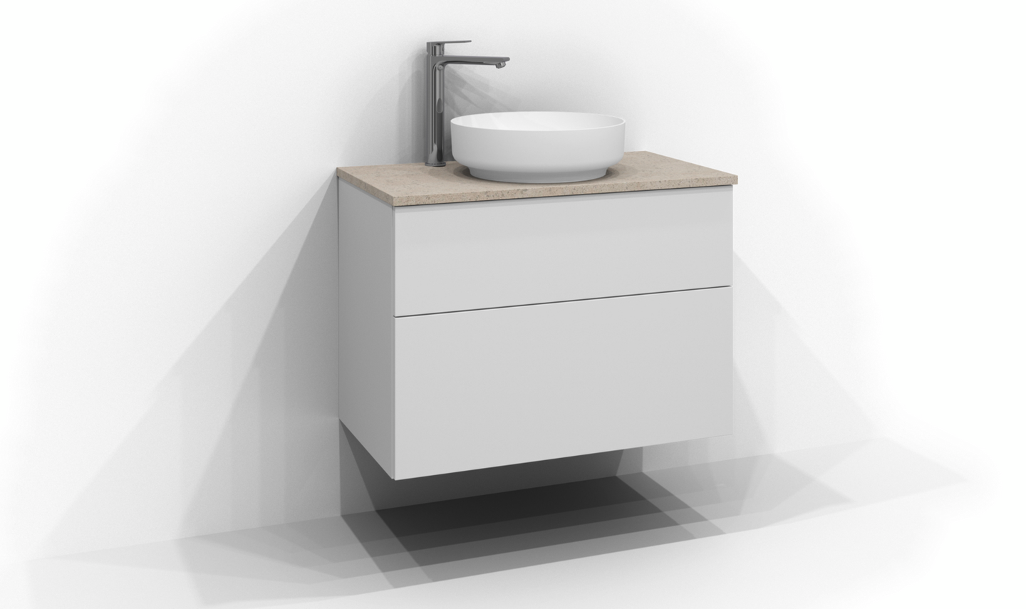 BÄNKSKIVA SVEDBERGS KVARTS 81X2X46CM