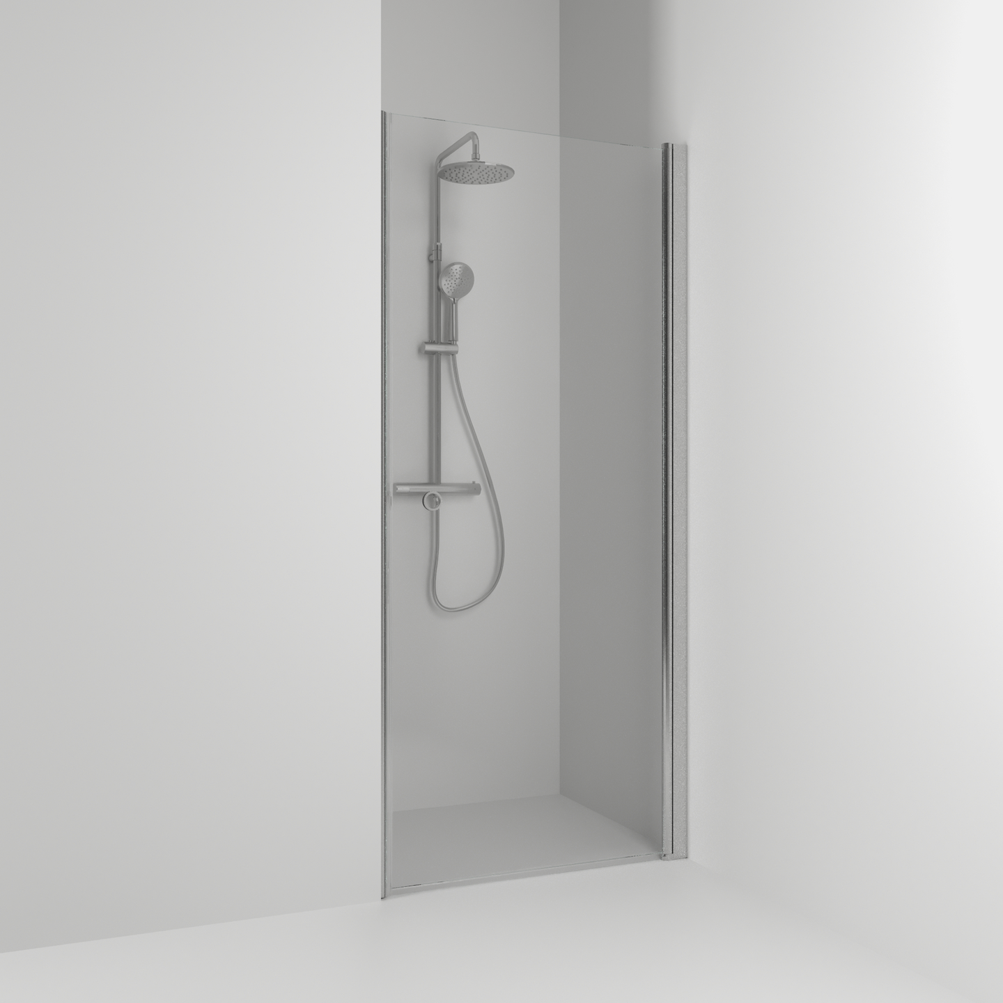 NISCHDUSCH SVEDBERGS SKOGA RAK ALU MATT KLAR ENKEL INTHT 96,3X198X3CM