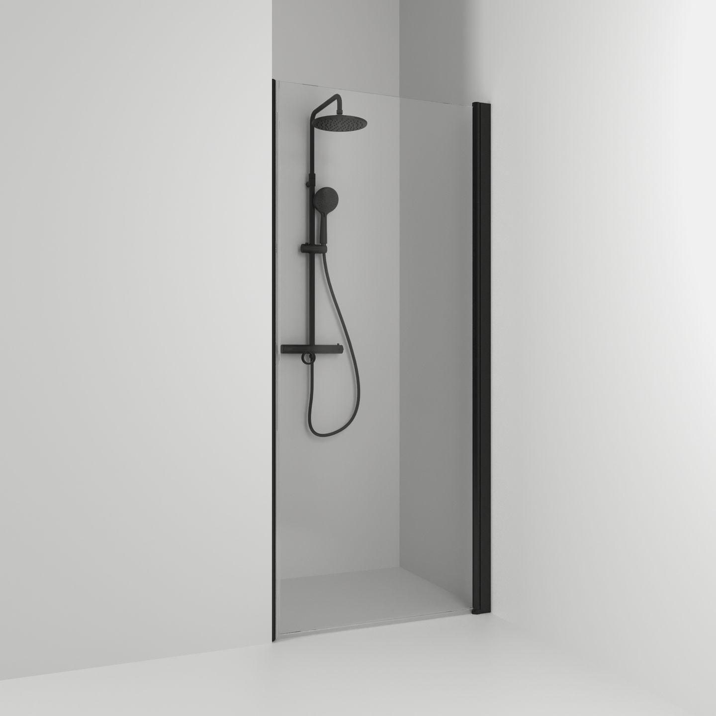 NISCHDUSCH SVEDBERGS SKOGA RAK SVART MATT KLAR ENKEL INTHT 76,3