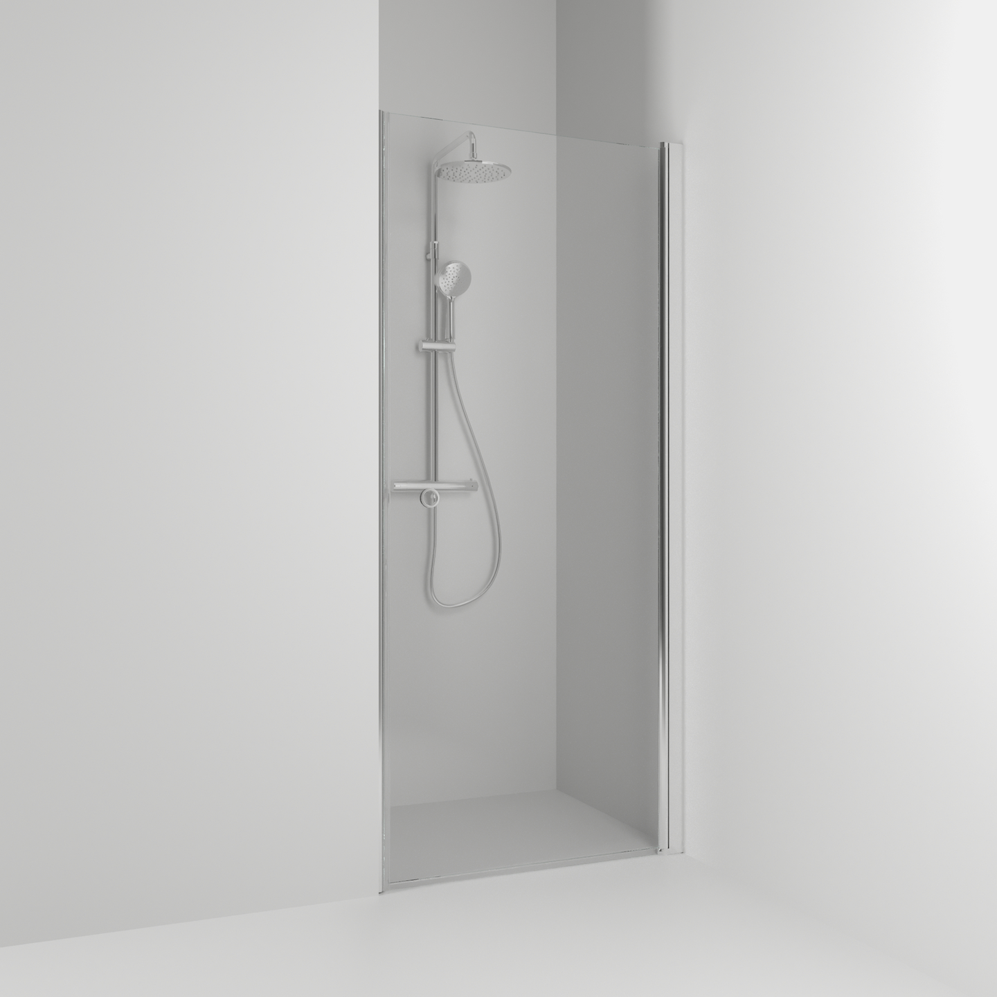 NISCHDUSCH SVEDBERGS SKOGA RAK ALU BLANK KLAR ENKEL INTHT 96,3X198X3CM