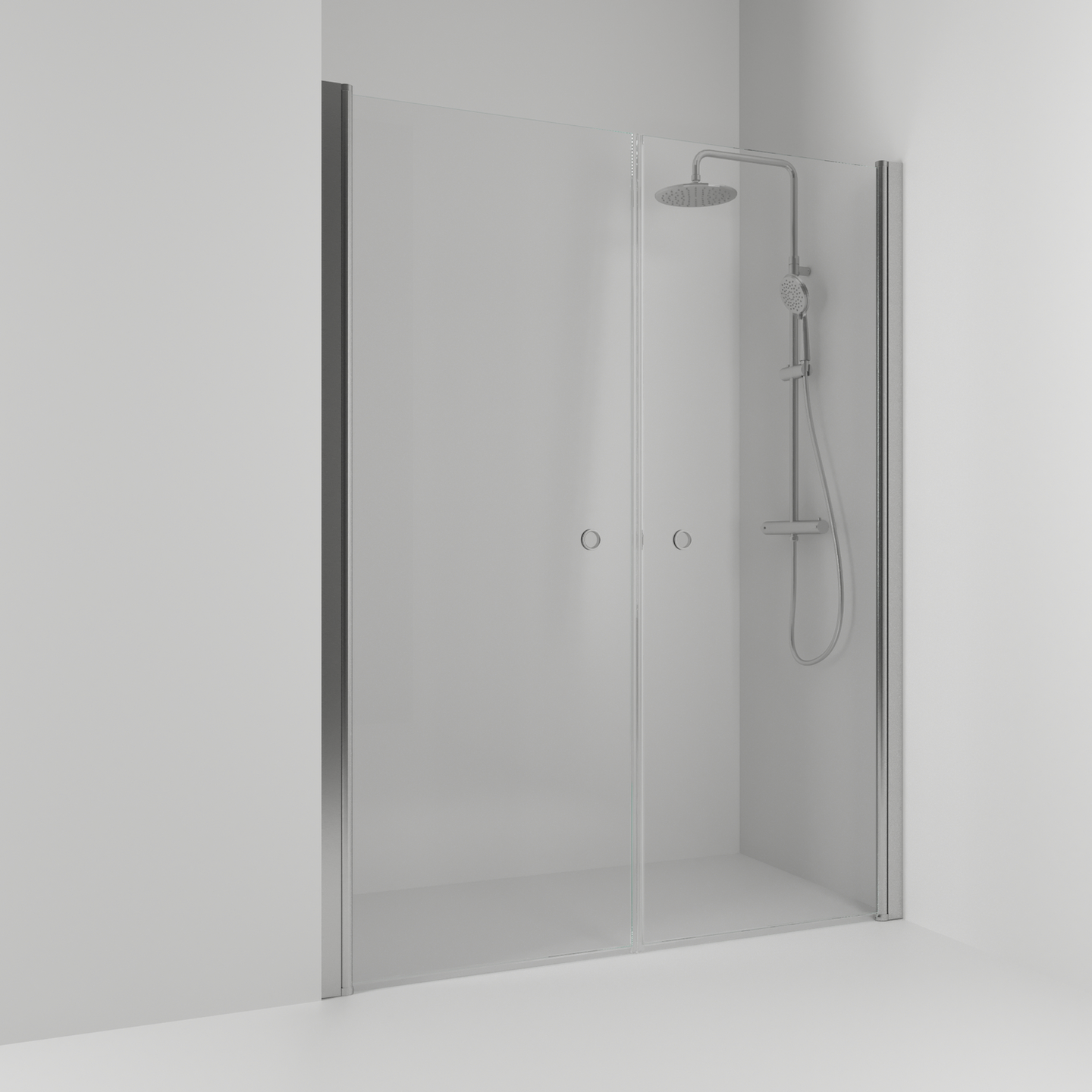 NISCHDUSCH SVEDBERGS SKOGA RAK ALU MATT KLAR DUBBEL INTHT 198X198X3CM