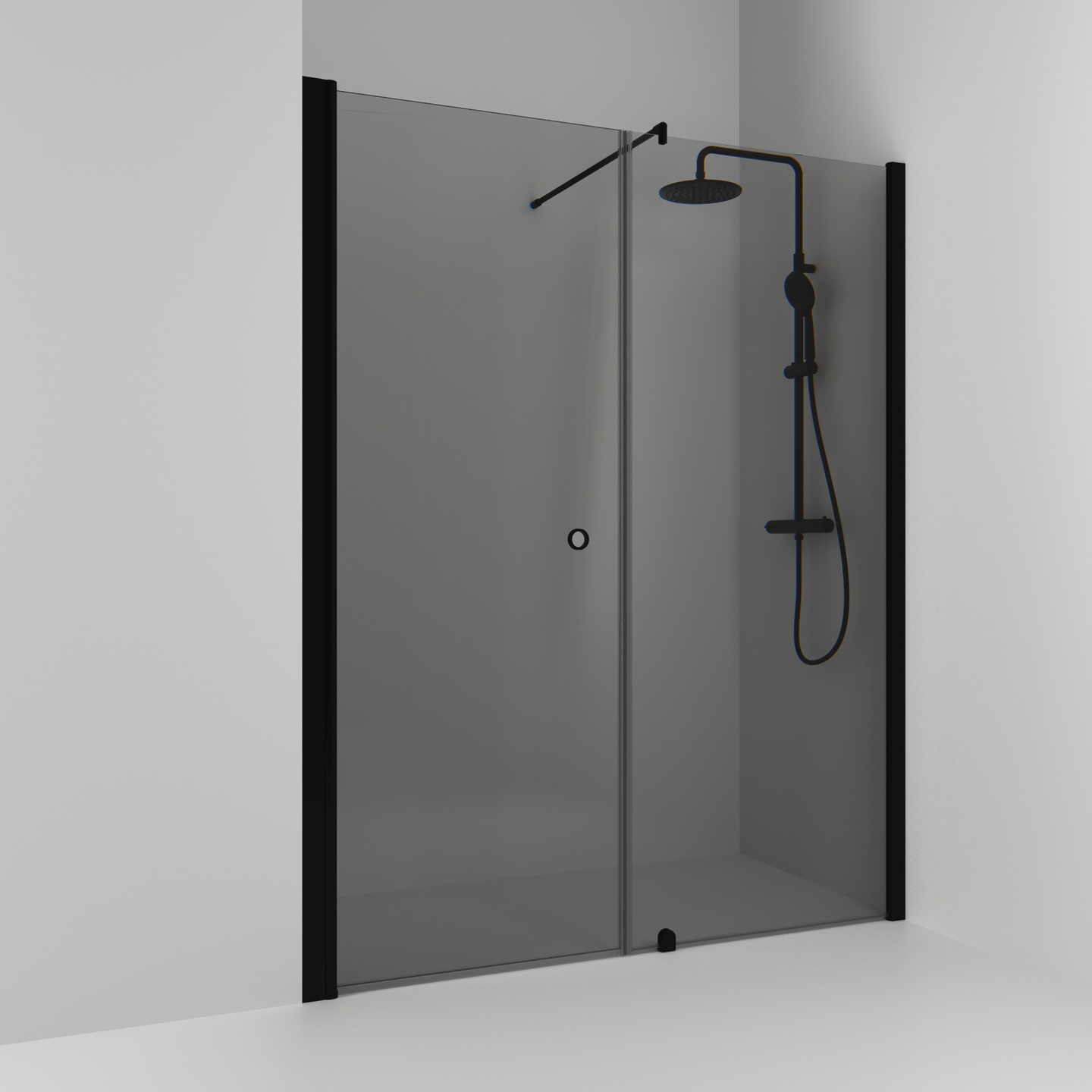 NISCHDUSCH SVEDBERGS SKOGA RAK/FAST SVAR MATT RÖK INTHT 140X198X3CM