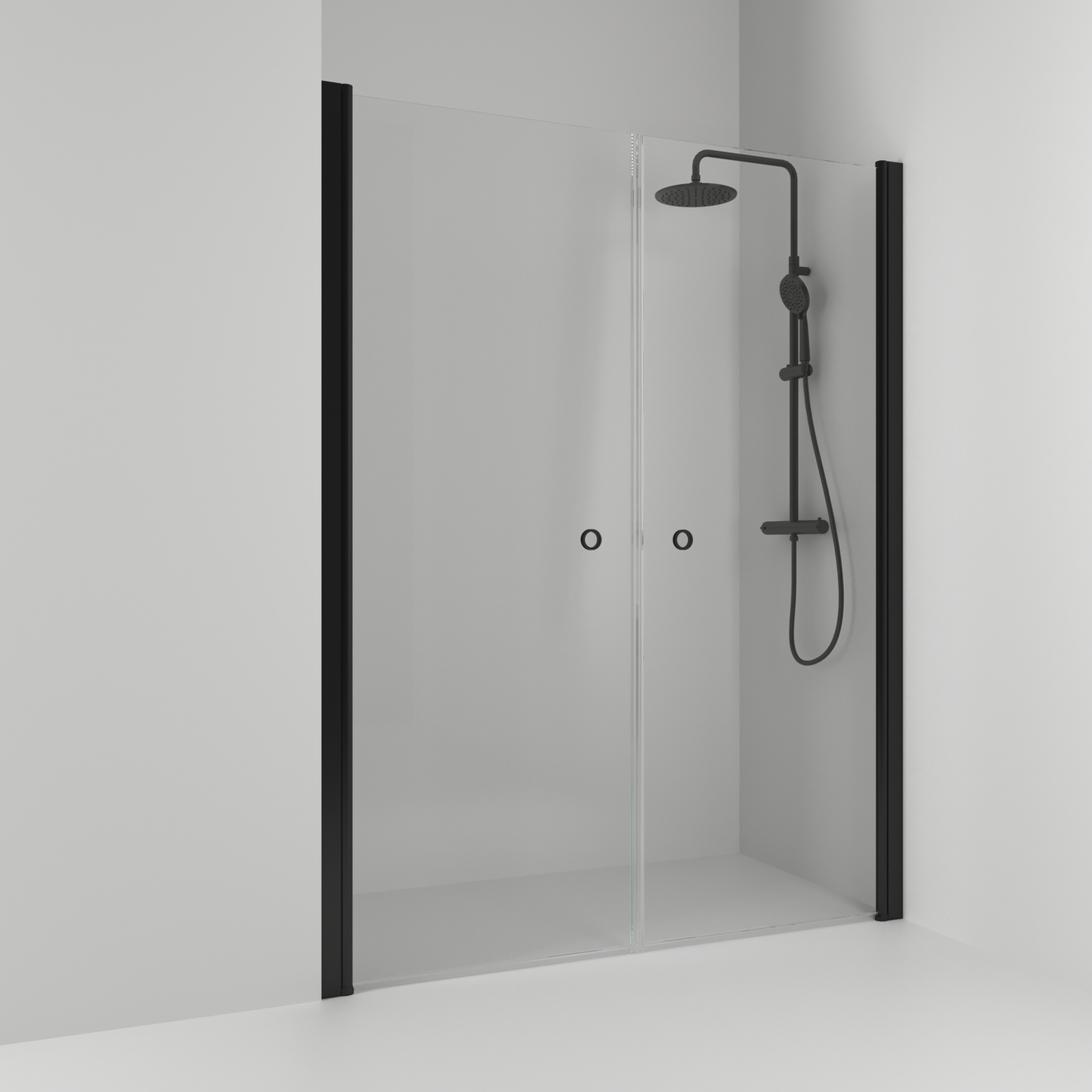 NISCHDUSCH SVEDBERGS SKOGA RAK SVART MATT KLAR DUBBEL INTHT 158