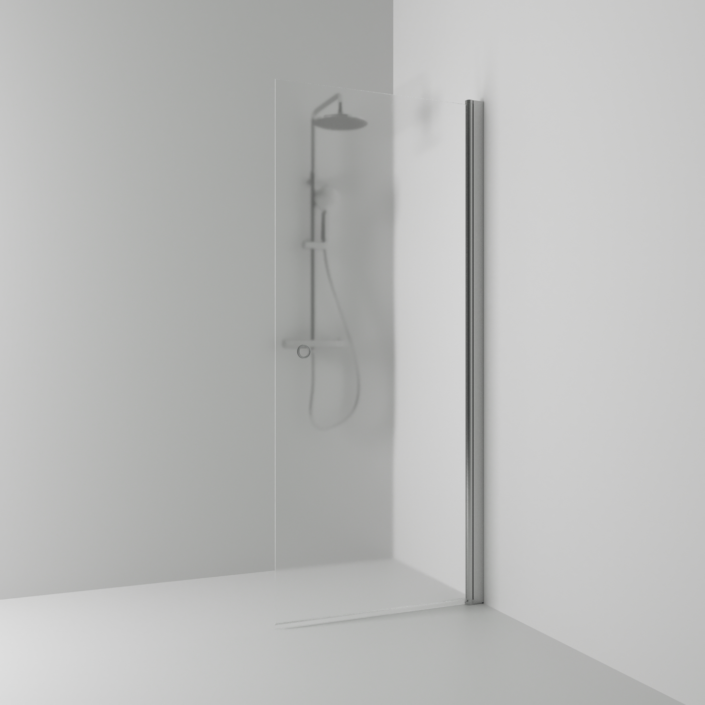 SKÄRMVÄGG SVEDBERGS SKOGA RAK ALU MATT FROST INTHT 52X198X3CM