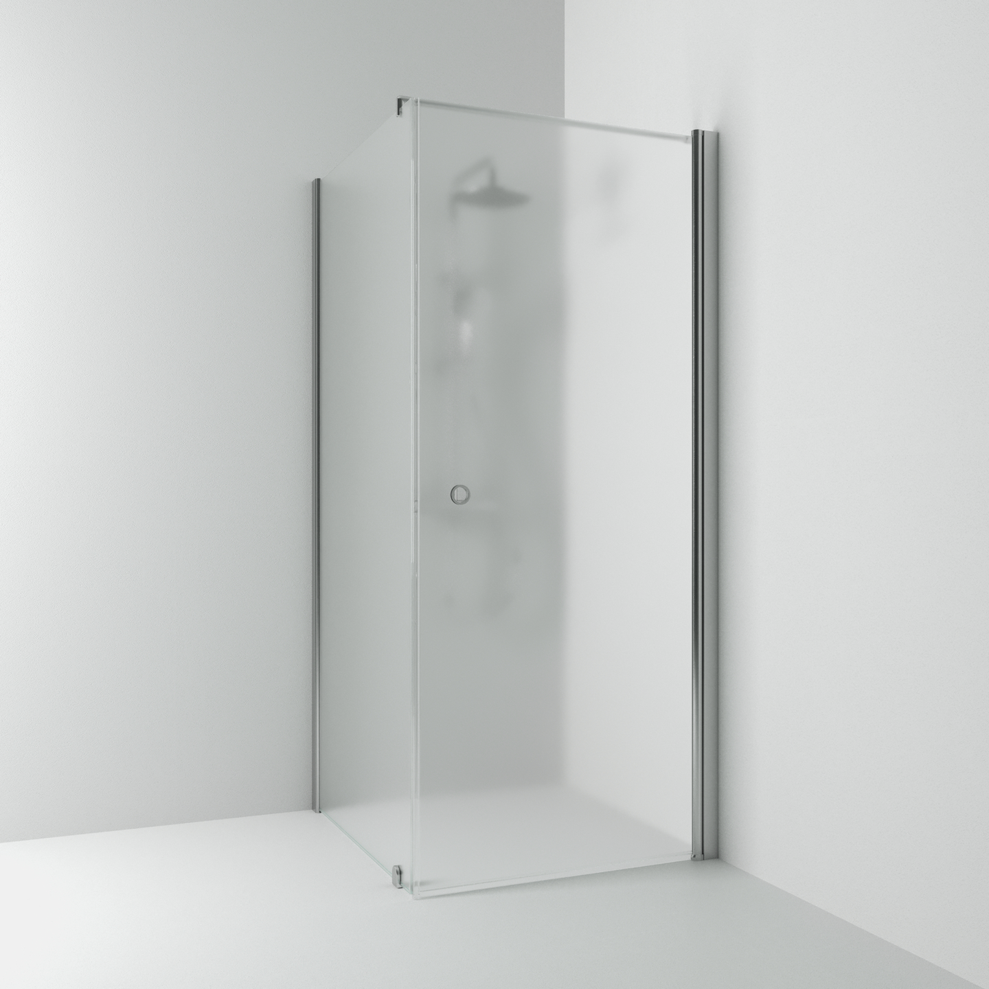 HÖRNDUSCH SVEDBERGS SKOGA RAK/FAST ALU MATT FROST INTHT 70X198X73CM