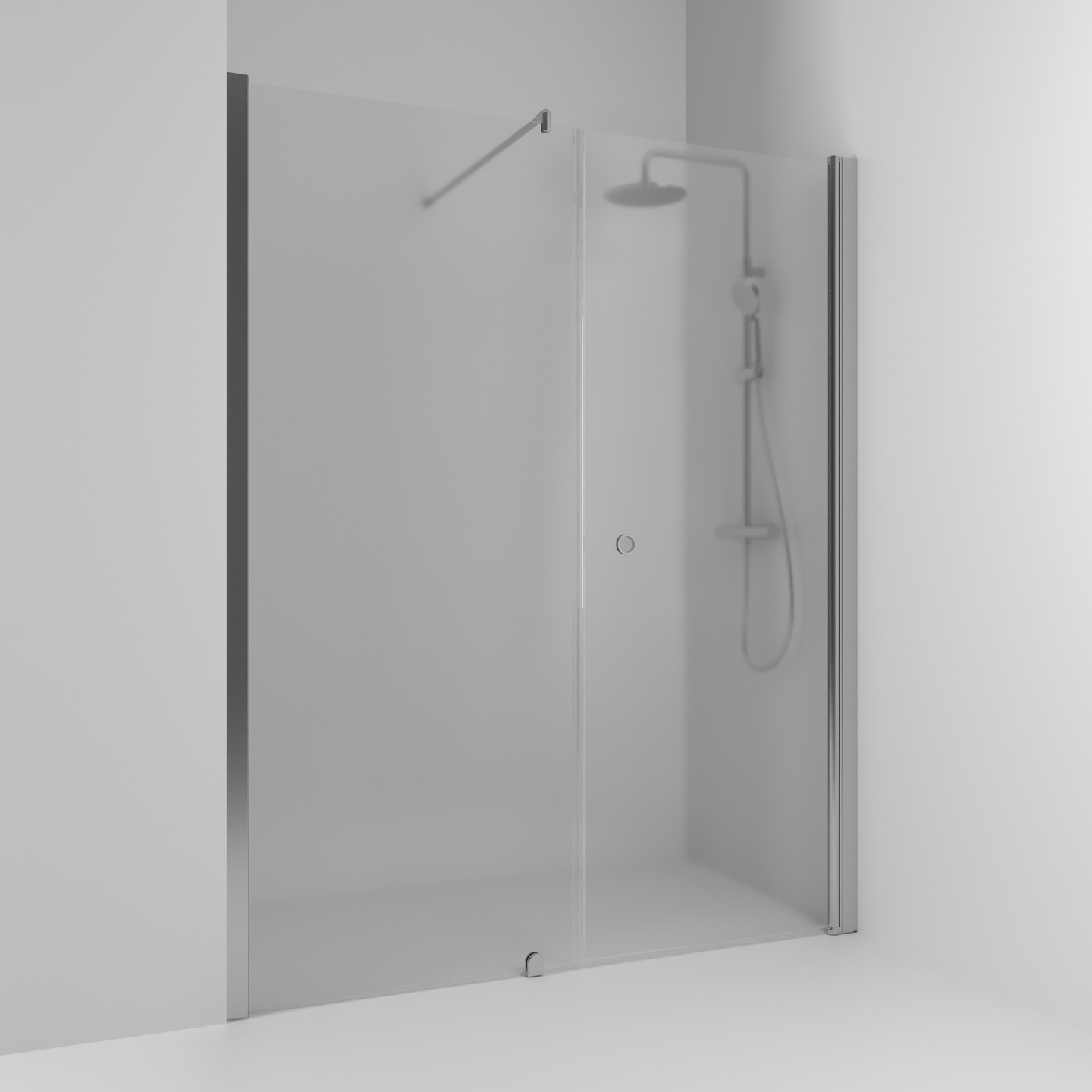 NISCHDUSCH SVEDBERGS SKOGA RAK/FAST ALU MATT FROST INTHT 140X198X3CM