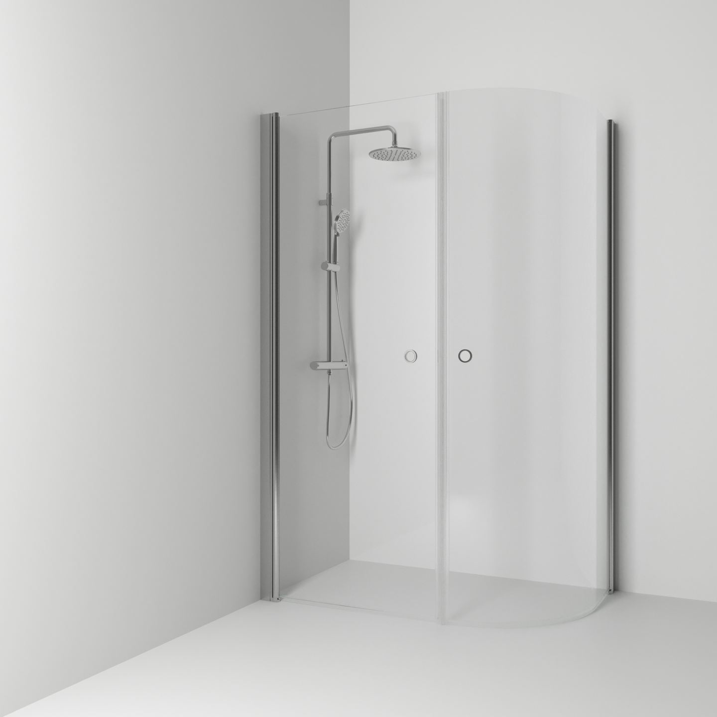 HÖRNDUSCH SVEDBERGS SKOGA RAK/U-FORMAD ALU MATT KLAR INTHT 147