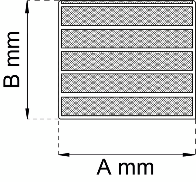 VENTILGALLER 150X150MM ALU 117