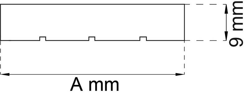 DÖRRTRÖSKEL EK 1000X120X9MM