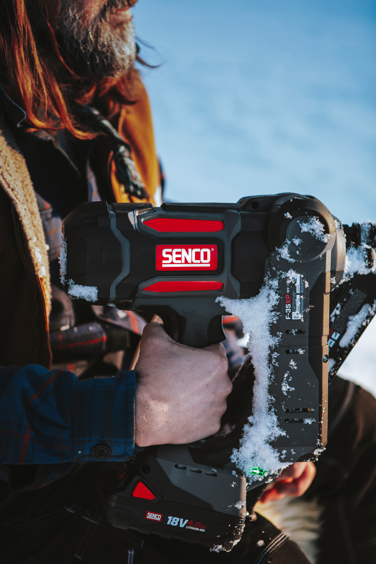 SPIKPISTOL SENCO FUSION F-35XP 2.0, 34GR INKL 2ST BATTERI 50-90MM