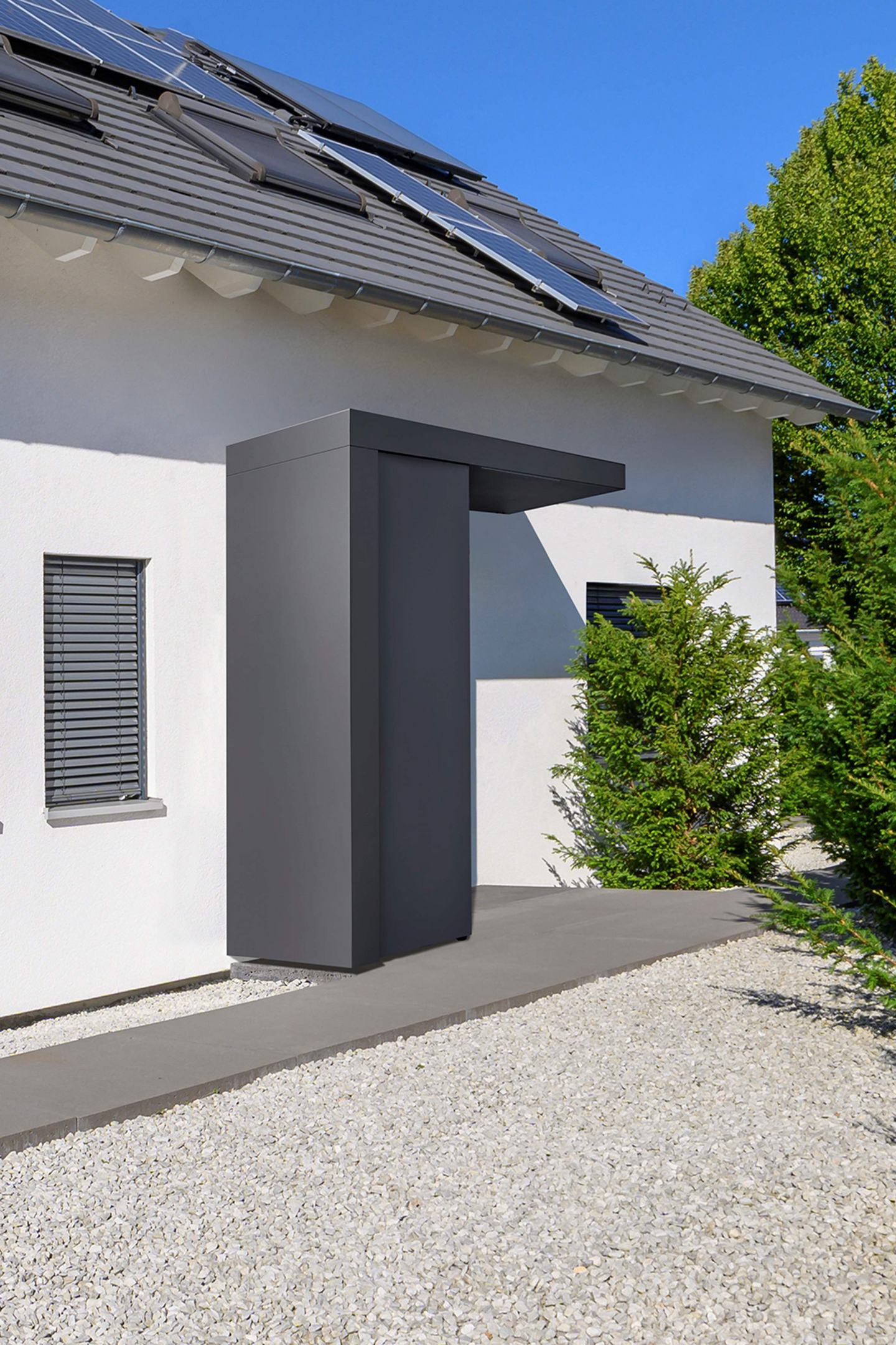 EXTRAVÄGG GOP VINDSKYDD BLOCK BS 55 ALU ANTRACIT