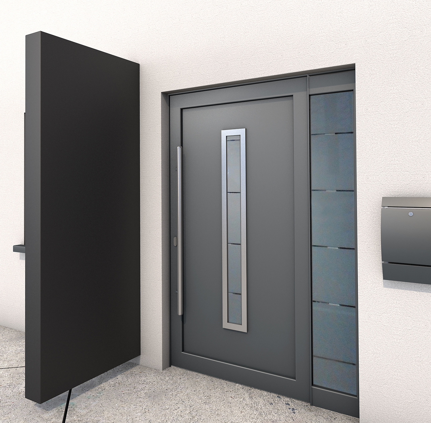 VINDSKYDD GOP BLOCK BS220 ALU ANTRACIT