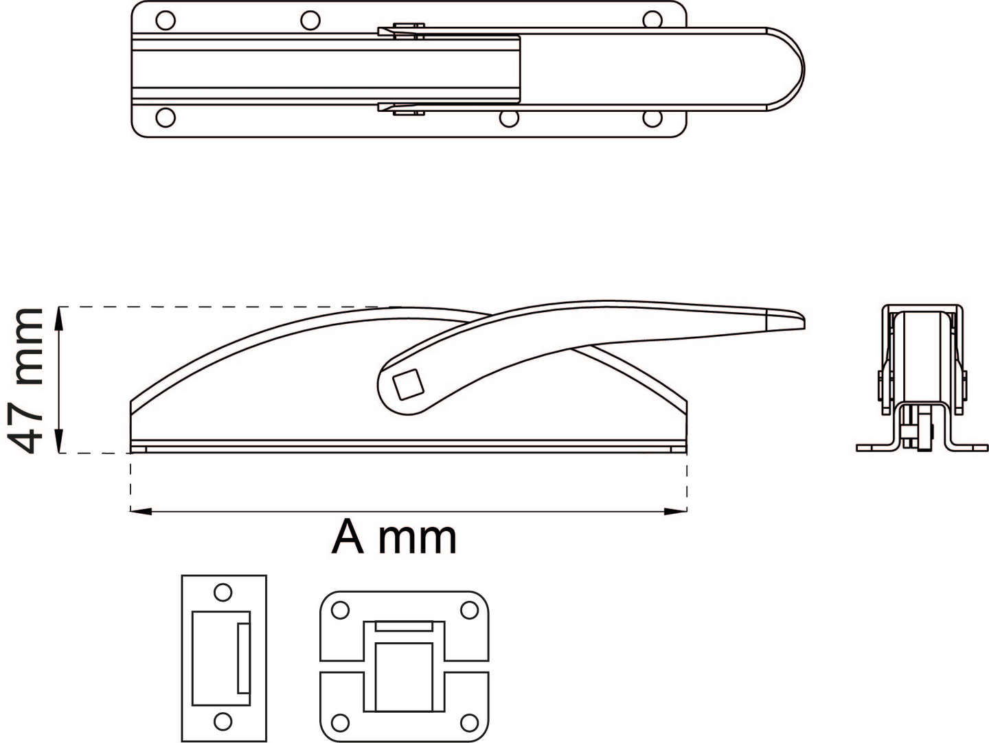 GARAGEREGEL 901 GALV 16MM ELFÖRZINKAD