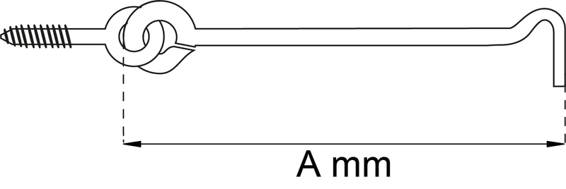KASTHAKE  63MM ELFÖRZINKAD 2P 1340