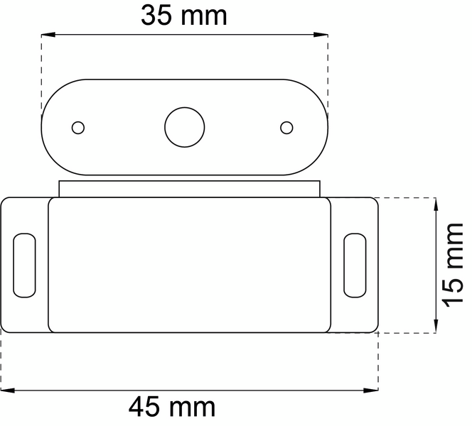 MAGNETLÅS HABO 2029 VIT, 2029 VIT