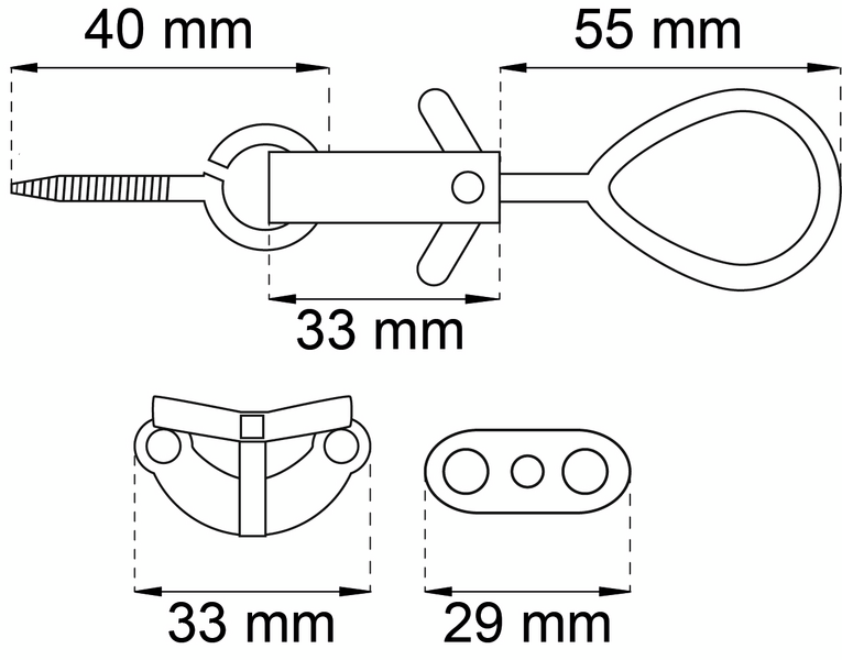 FÖNSTERLÅS 281 FÖRNICKLAD 2P