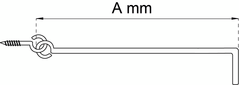 STORMHASP 300MM GALV 2P 21