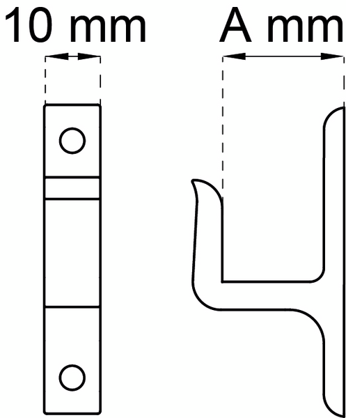 FÖNSTERVREDSHAKE 25MM NICKEL 7 FÖRNICKLAD