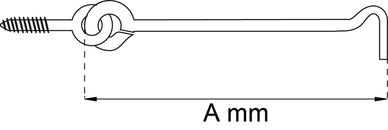 KASTHAKE 100MM ELFÖRZINKAD 2P 1340