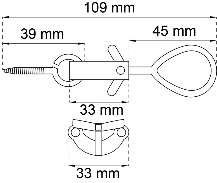 FÖNSTERLÅS HABO 280 P MÄSS 2ST
