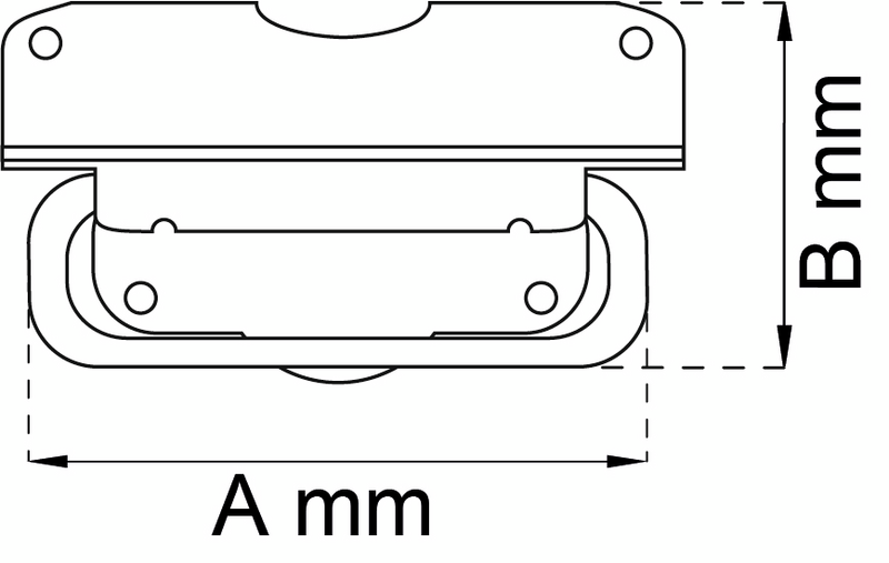 KOFFERTHANDTAG  90MM GALV 1708 ELFÖRZINKAD
