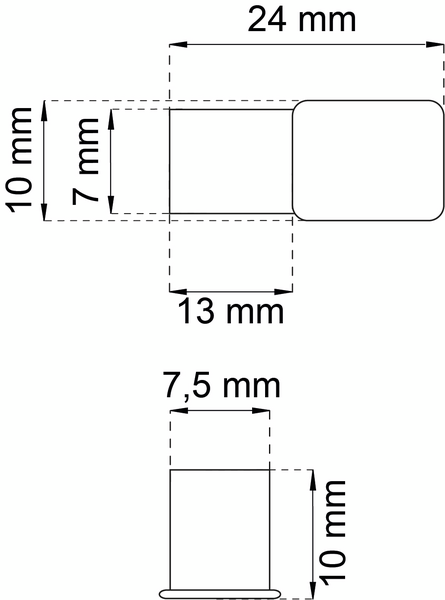 HYLLBÄRARE HABO 65-64 MÄSS D7MM 8ST