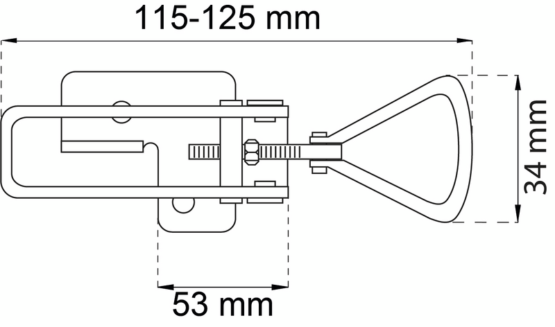 EXCENTERLÅS   5 ELFÖRZINKAD