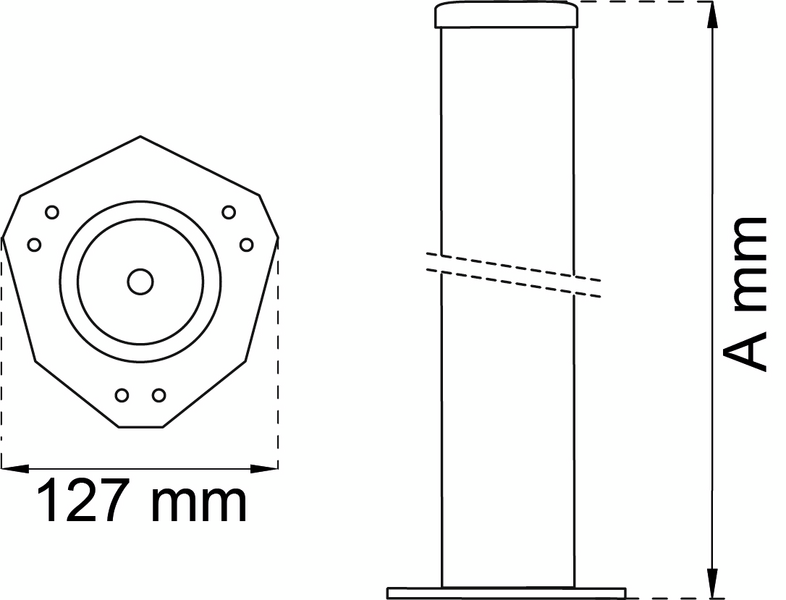 BORDSBEN 501 M NICKEL 60X710MM