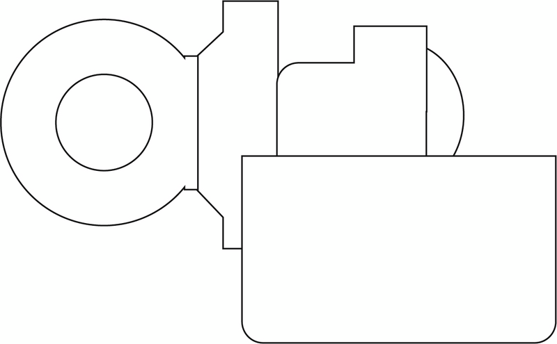 ÄNDSTOPP HABO U-PROFIL VIT 2P 265