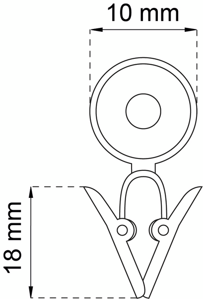 GARDINTRISSA HABO 213 PLAST VIT, 213 PLAST VIT