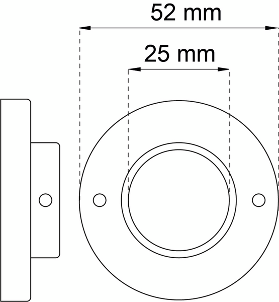 RÖRHÅLLARE 351-25 KROM 2P FÖR 25MM RÖR