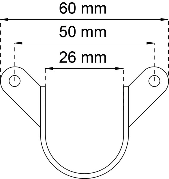 RÖRHÅLLARE 129 GALV 2P FÖR 25MM RÖR