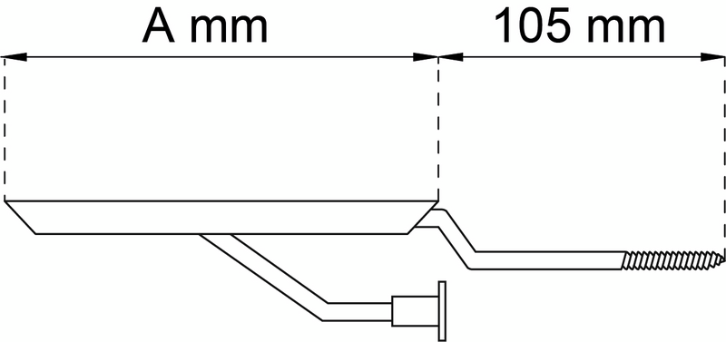 KONSOL HABO 3 VIT 100MM, 3- 100MM VIT