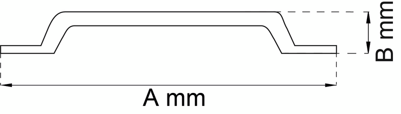 DRAGHANDTAG HABO 4204 ALUM SB 170MM, 4204-170ALSB