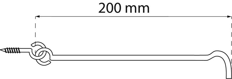 STORMHASP HABO 22-200 GALV SB, 22-200 GALV SB