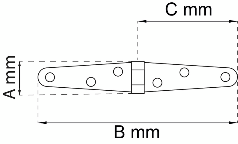 KISTGÅNGJÄRN HABO 1735 EFZ 40X300MM 2ST