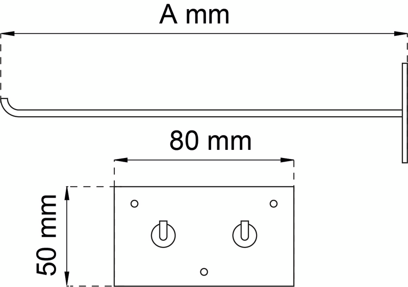 REDSKAPSHÅLLARE HABO 192MM GALV 725